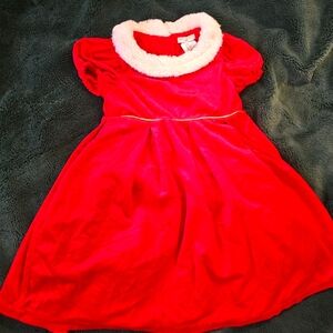 Max studio 5t lush Red santa dress Peter Pan Collar